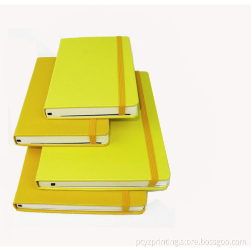 PU Notebook with Silk Book Mark and Elastic Band